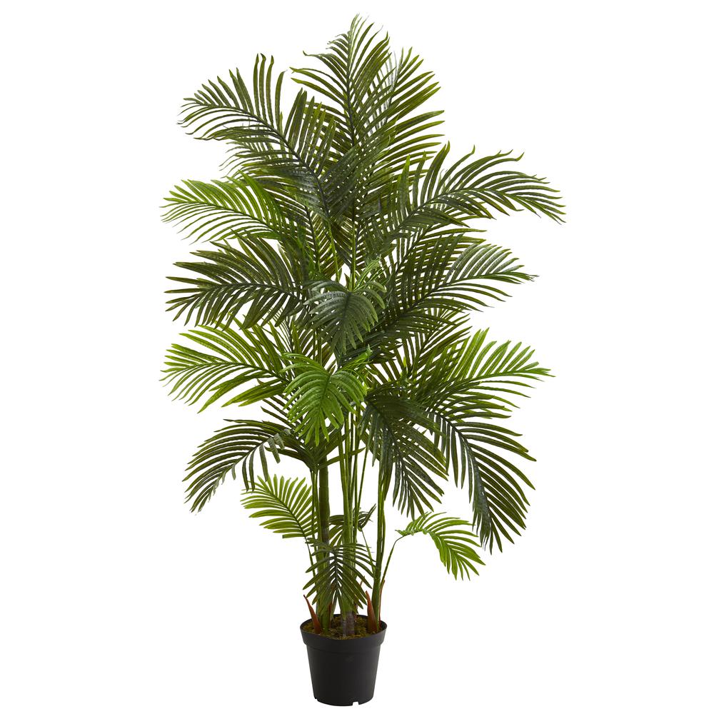 6ft. Areca Palm Artificial Tree, Green. Picture 1