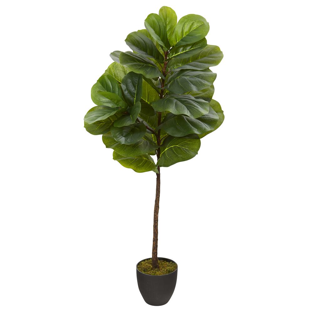 46” Fiddle Leaf Artificial Tree (Real Touch). Picture 1