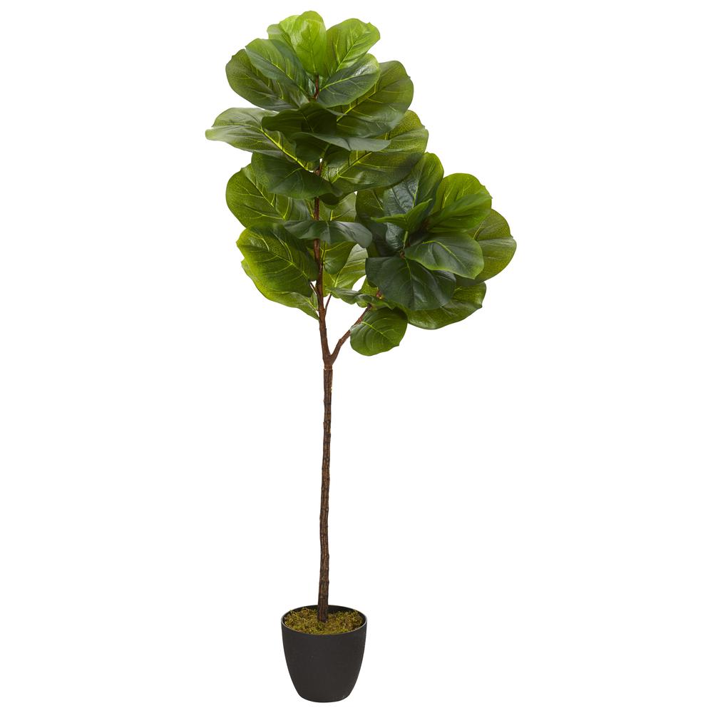 59” Fiddle Leaf Artificial Tree (Real Touch). Picture 1
