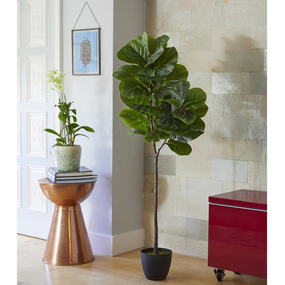 59” Fiddle Leaf Artificial Tree (Real Touch). Picture 5