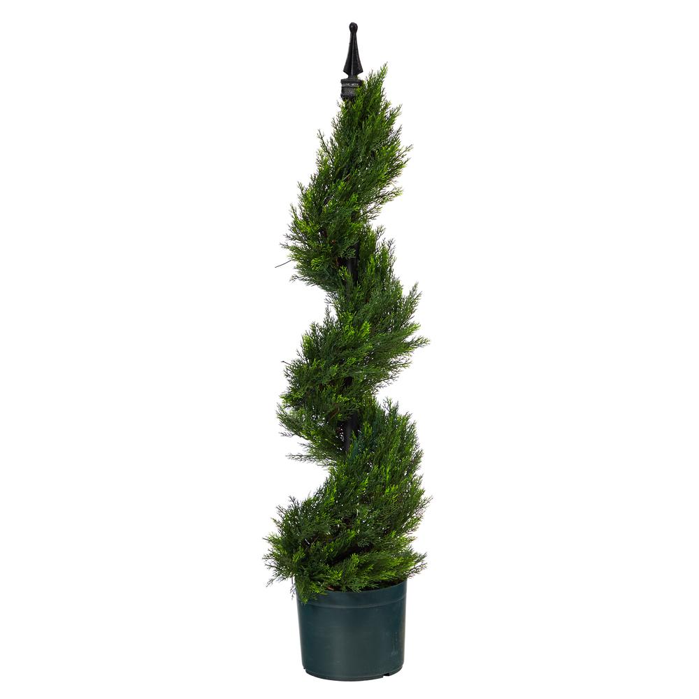 3ft. Cypress Spiral Topiary Artificial Tree. Picture 1