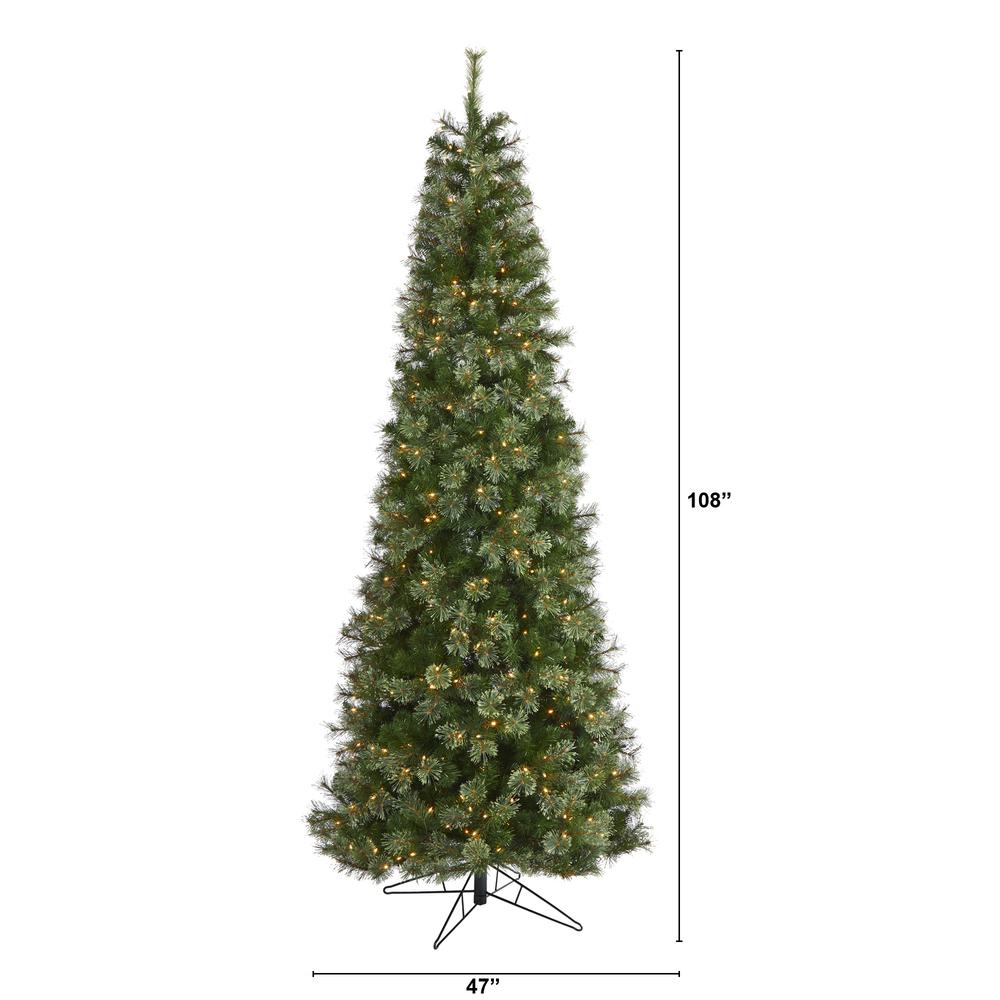 9ft. Cashmere Slim Artificial Christmas Tree. Picture 2