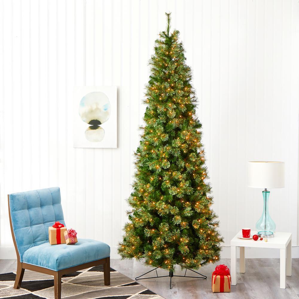 9ft. Cashmere Slim Artificial Christmas Tree. Picture 7