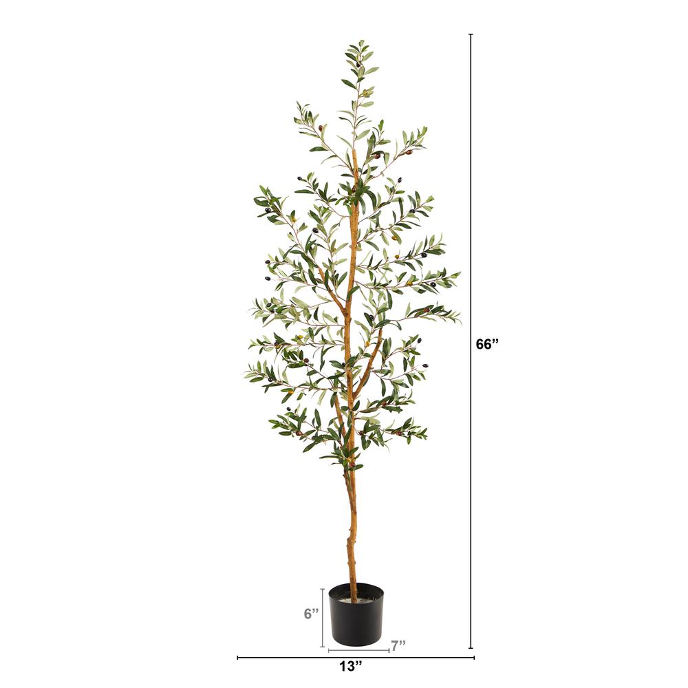5.5ft. Olive Artificial Tree. Picture 3