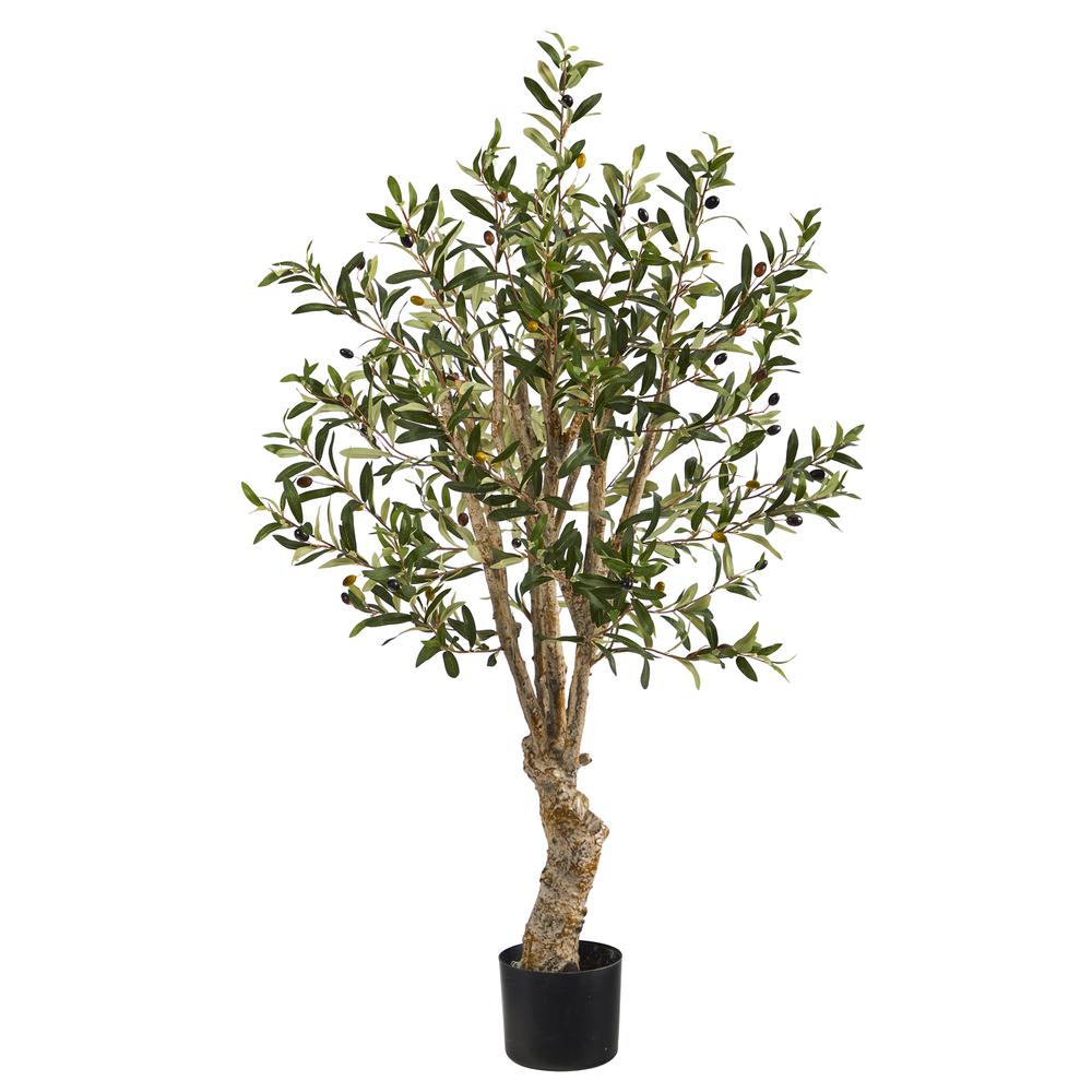 3.5ft. Olive Artificial Tree, Green. Picture 1