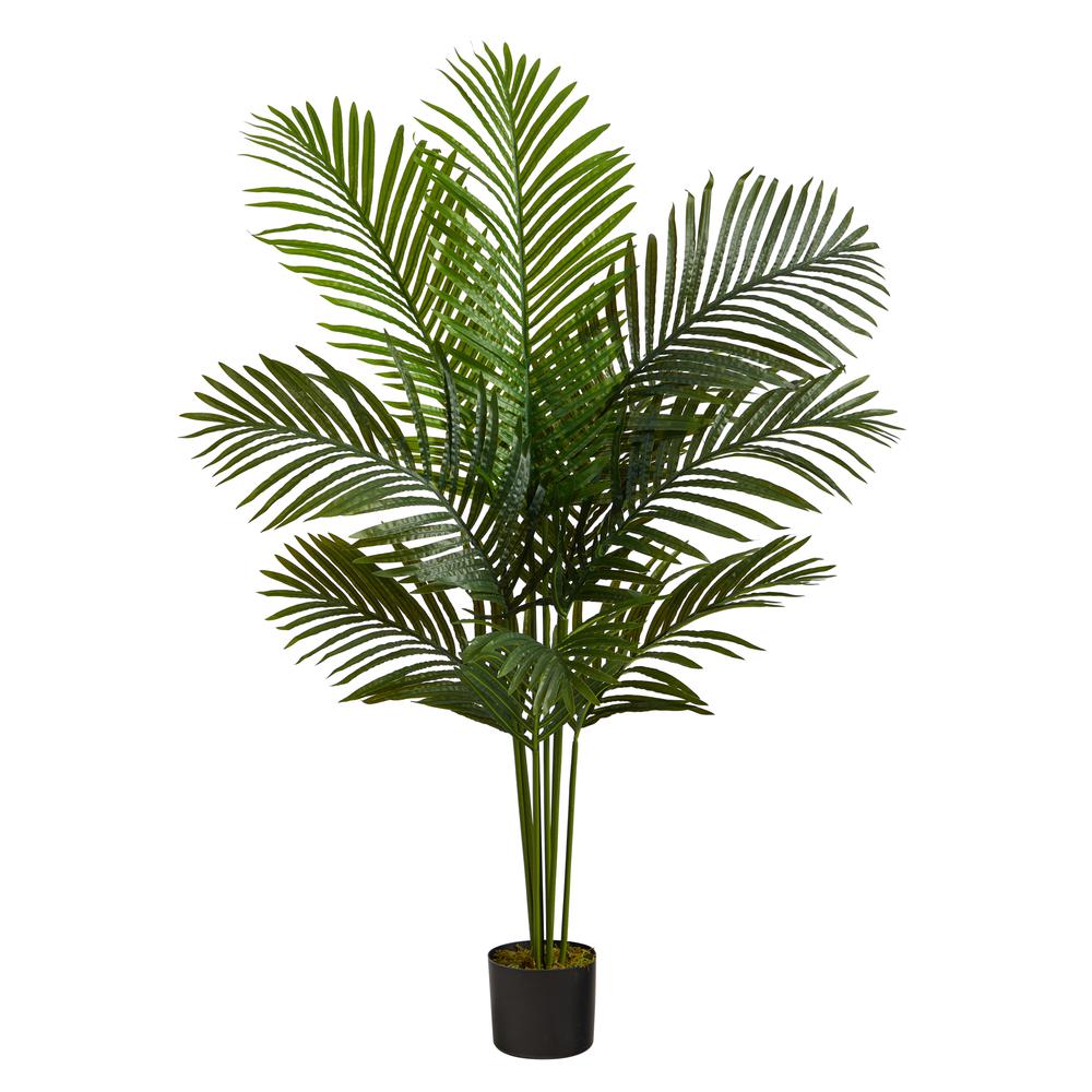 4ft. Paradise Palm Artificial Tree, Green. Picture 1