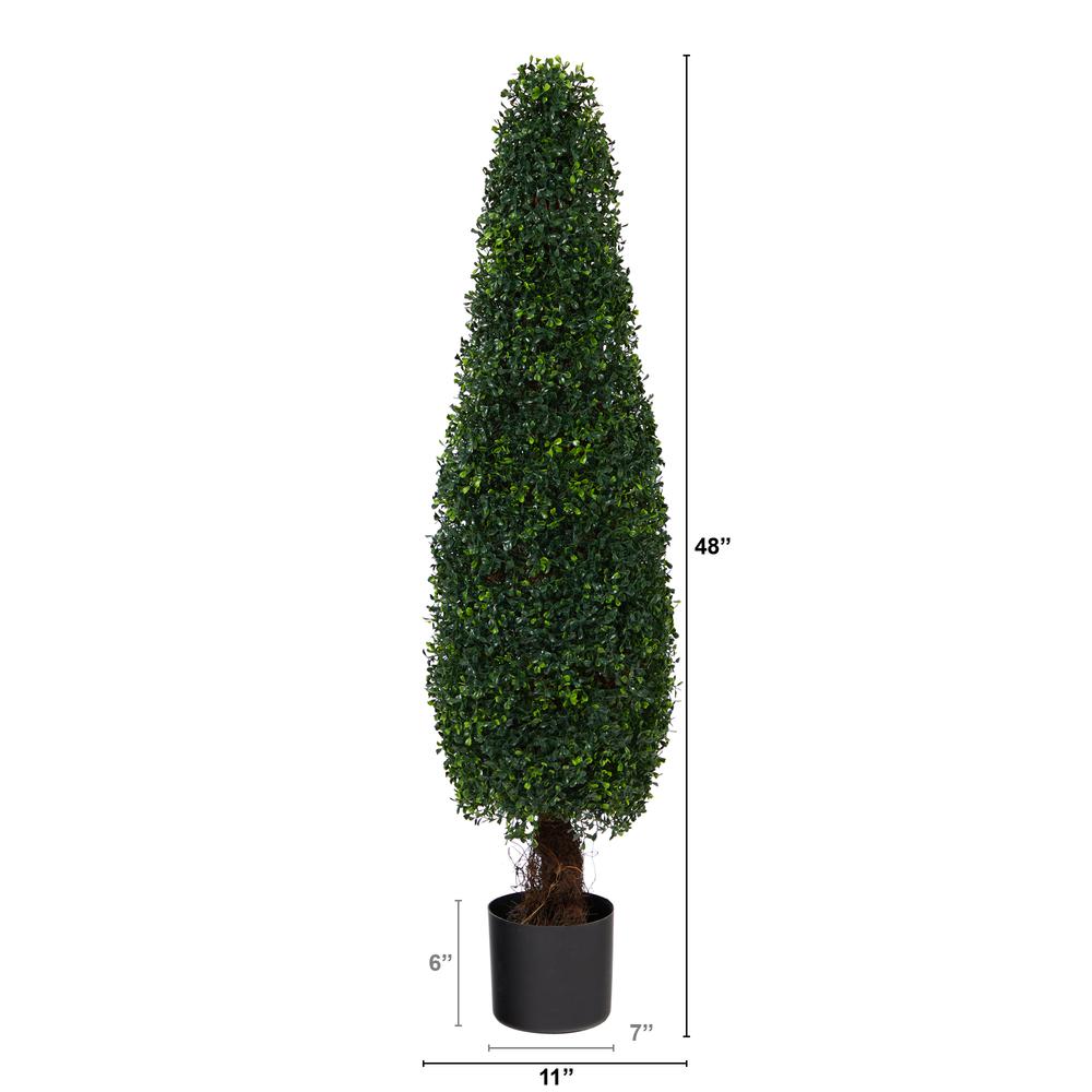4ft. Boxwood Topiary Artificial Tree UV Resistant (Indoor/Outdoor). Picture 2