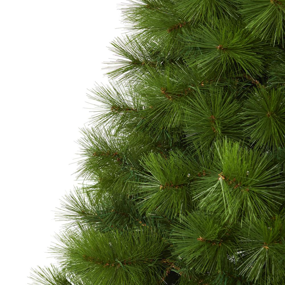 6ft. Green Scotch Pine Artificial Christmas Tree with 300 Clear LED Lights. Picture 4