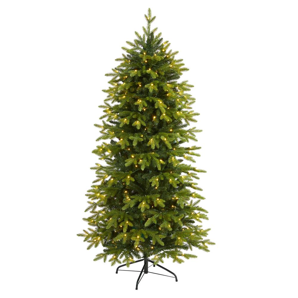 6ft. Belgium Fir Natural Look Artificial Christmas Tree. Picture 1