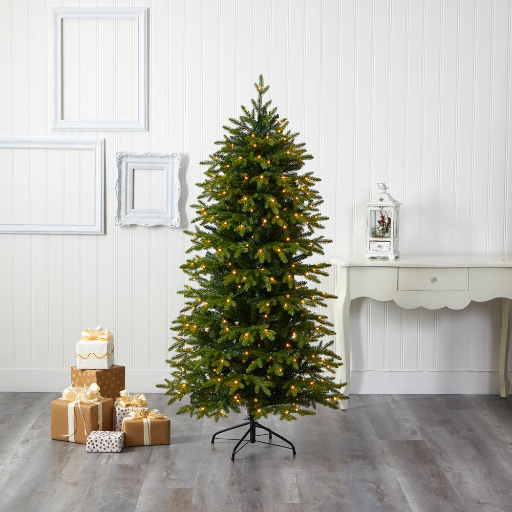 6ft. Belgium Fir Natural Look Artificial Christmas Tree. Picture 5