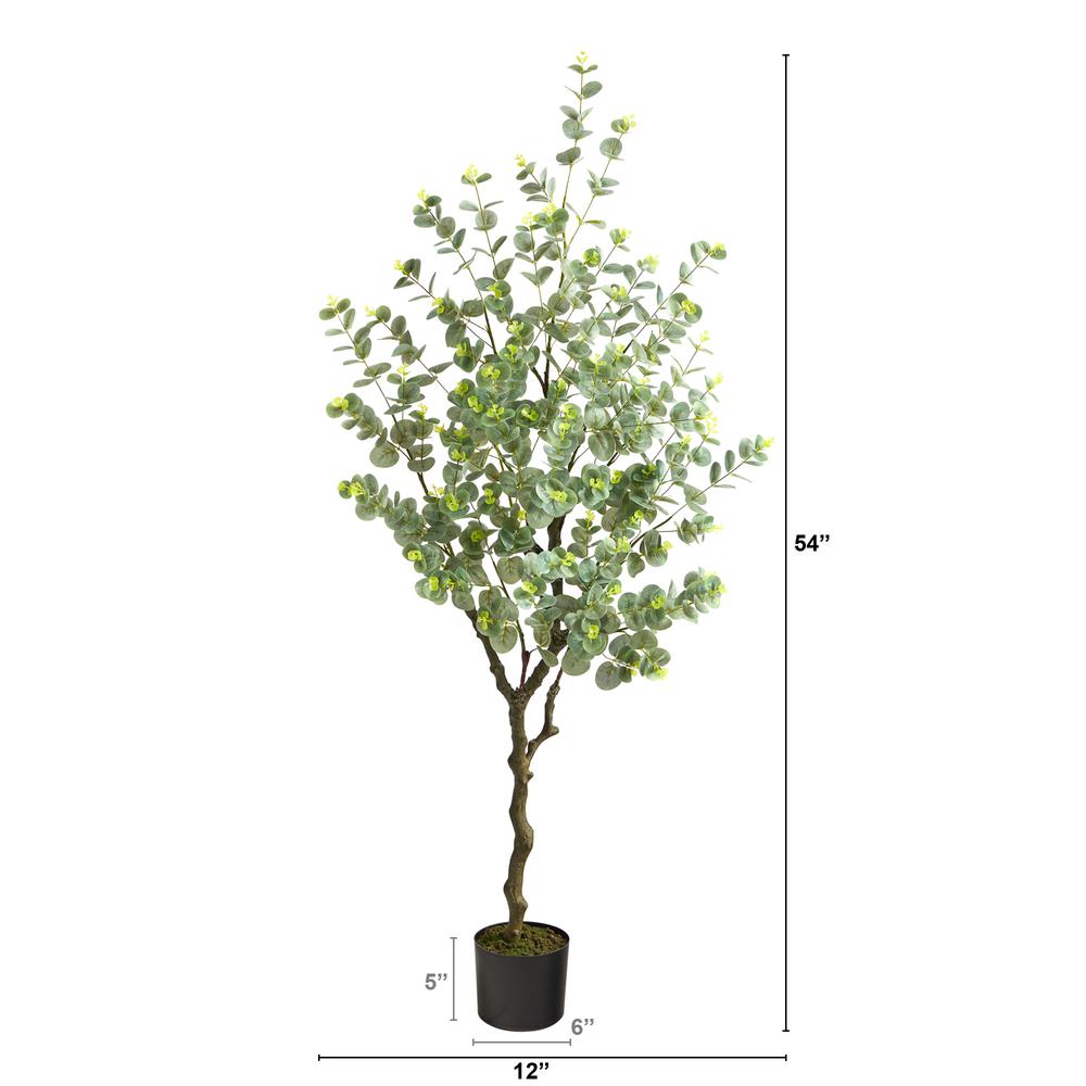 4.5ft. Eucalyptus Artificial Tree. Picture 2