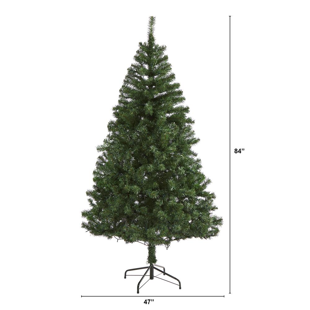 7ft. Northern Tip Pine Artificial Christmas Tree. Picture 1