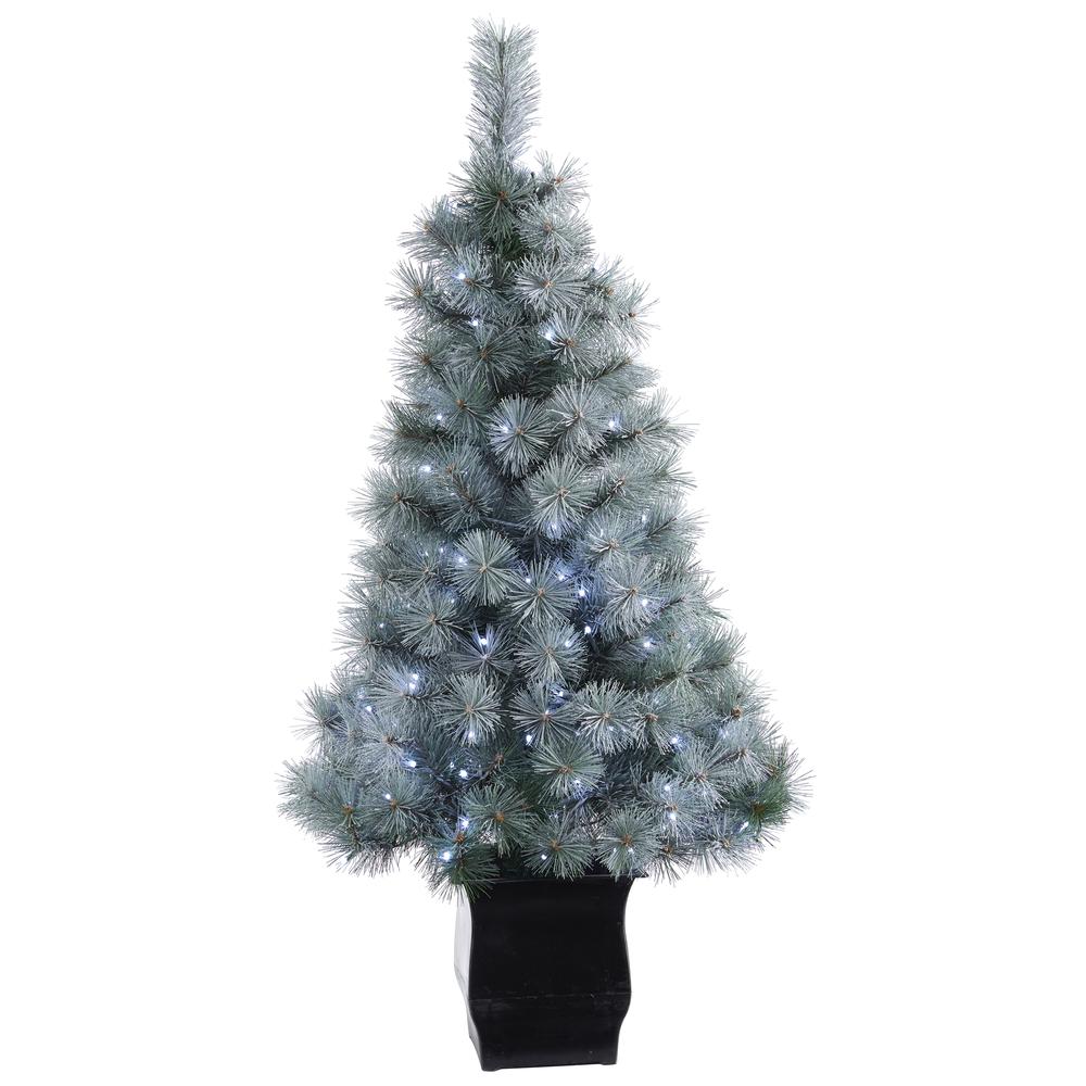 4ft. Snowy Mountain Pine Artificial Christmas Tree. Picture 1