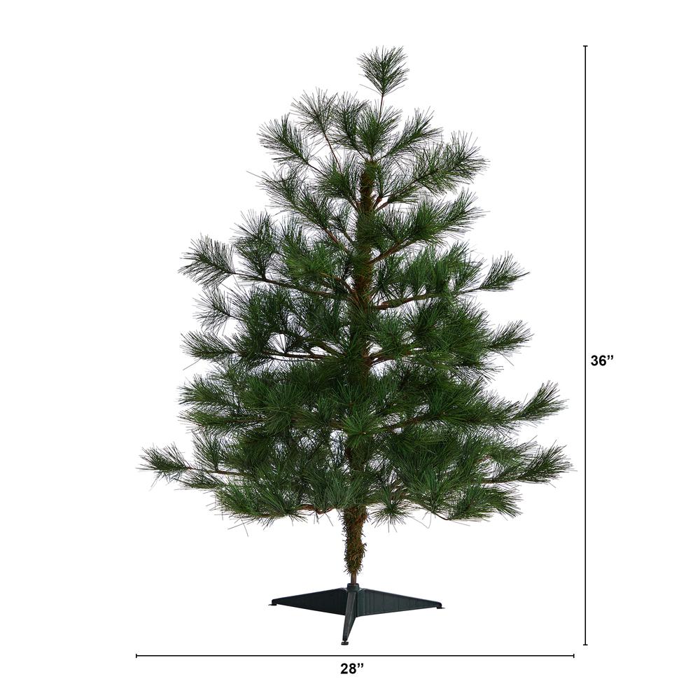 3ft. Yukon Mixed Pine Artificial Christmas Tree with 213 Bendable Branches. Picture 2