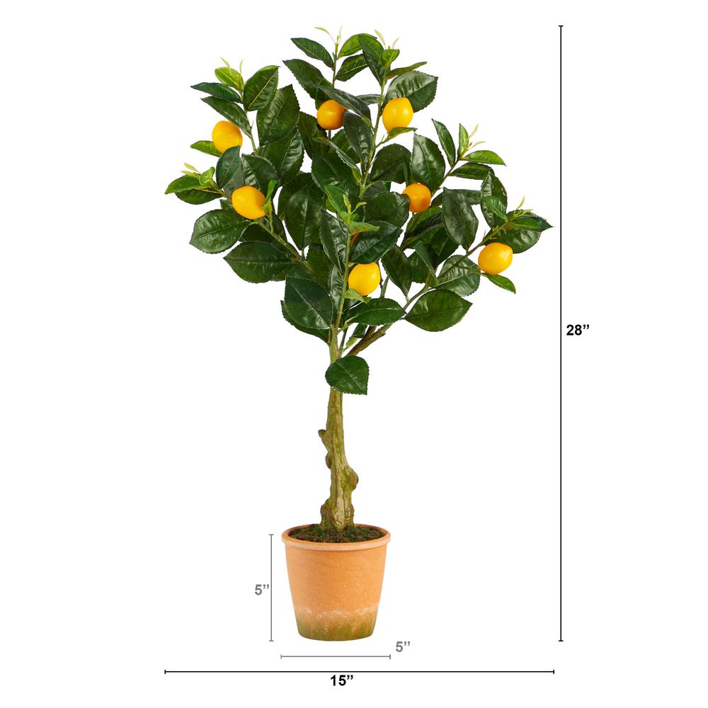 28in. Lemon Artificial Tree in Decorative Planter. Picture 4