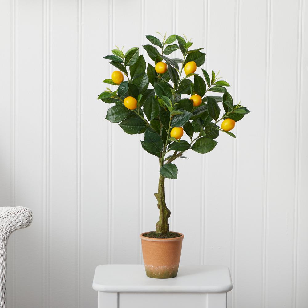 28in. Lemon Artificial Tree in Decorative Planter. Picture 3