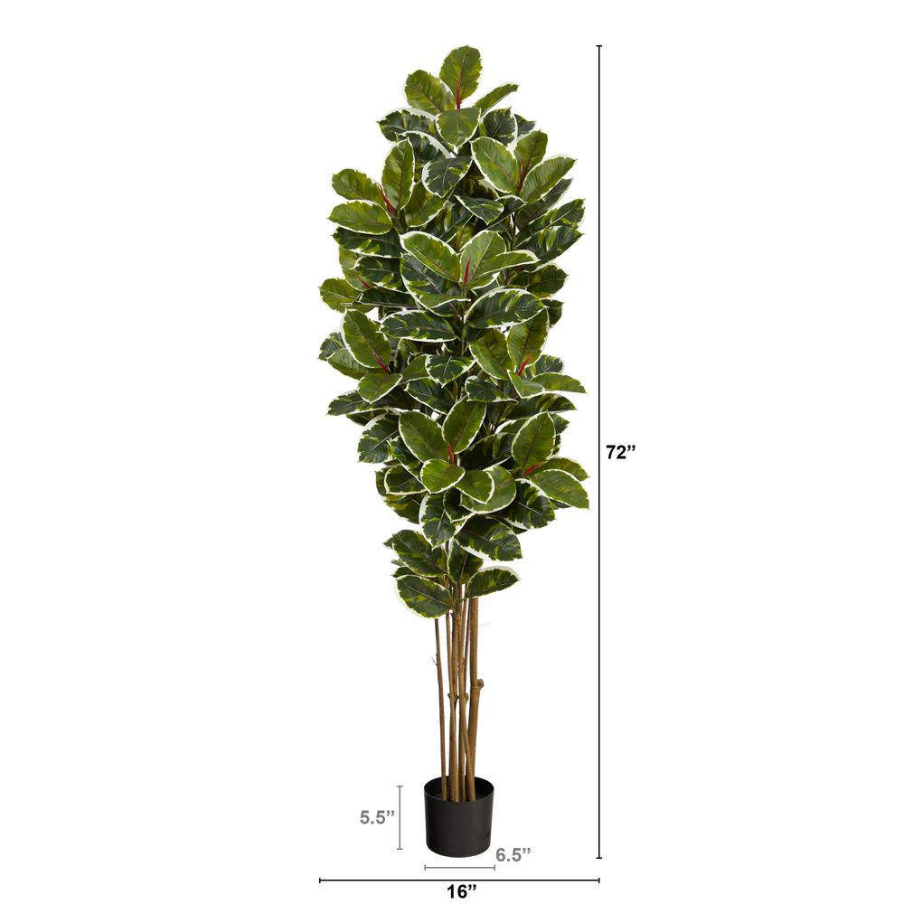 6ft. Oak Artificial Tree UV Resistant (Indoor/Outdoor). Picture 4