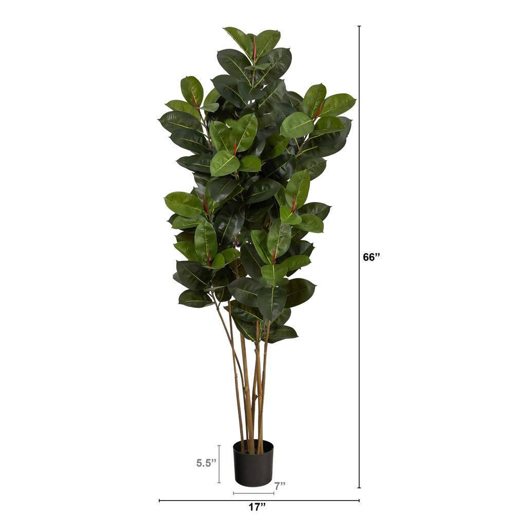5.5ft. Oak Artificial Tree UV Resistant (Indoor/Outdoor). Picture 2