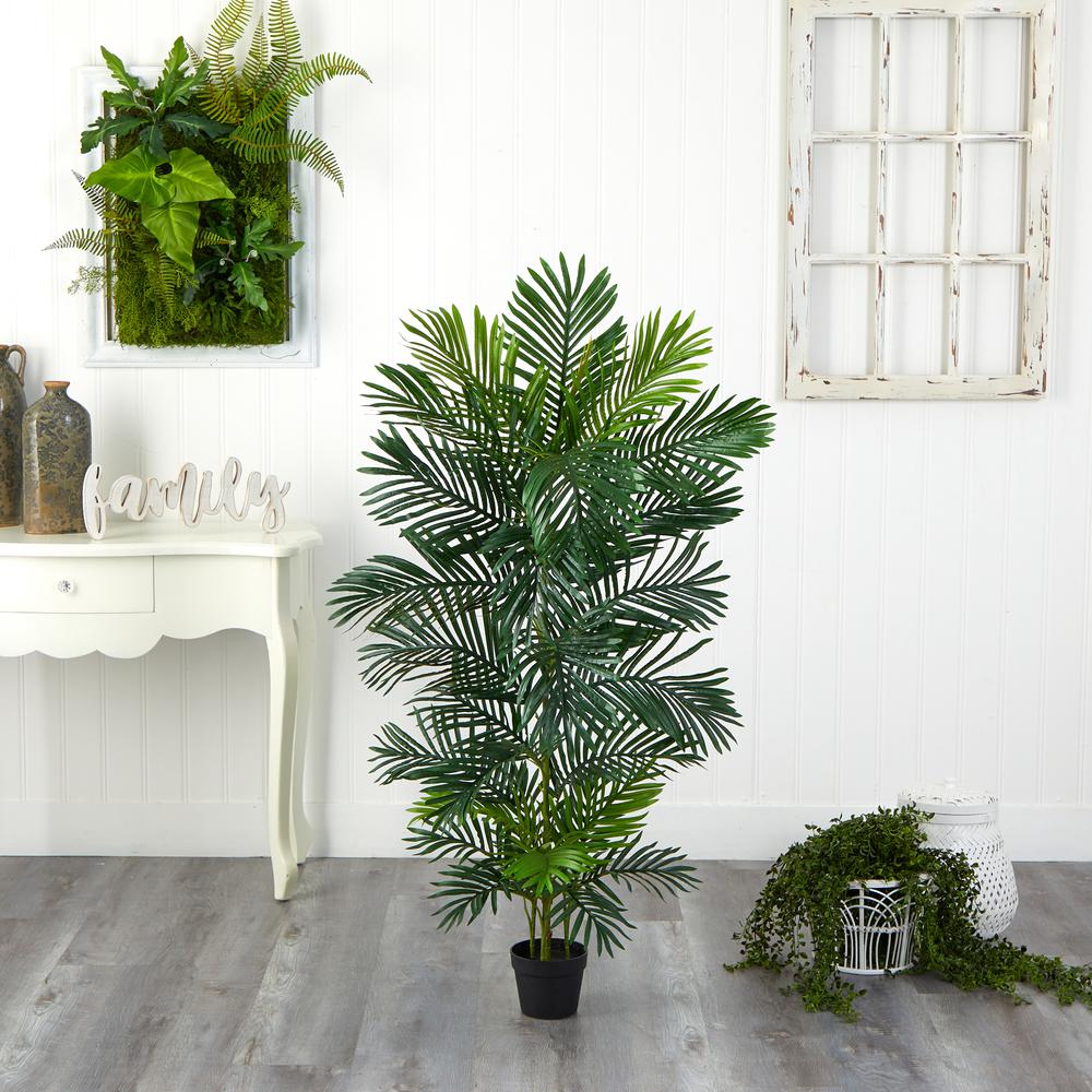 5ft. Areca Artificial Palm Tree UV Resistant (Indoor/Outdoor). Picture 4