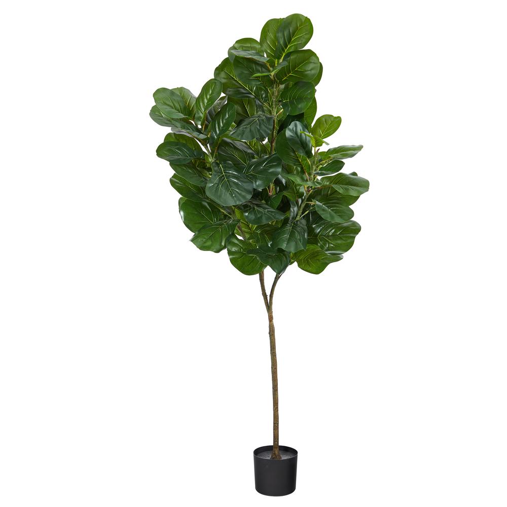 6ft. Fiddle Leaf Fig Artificial Tree, Green. Picture 1
