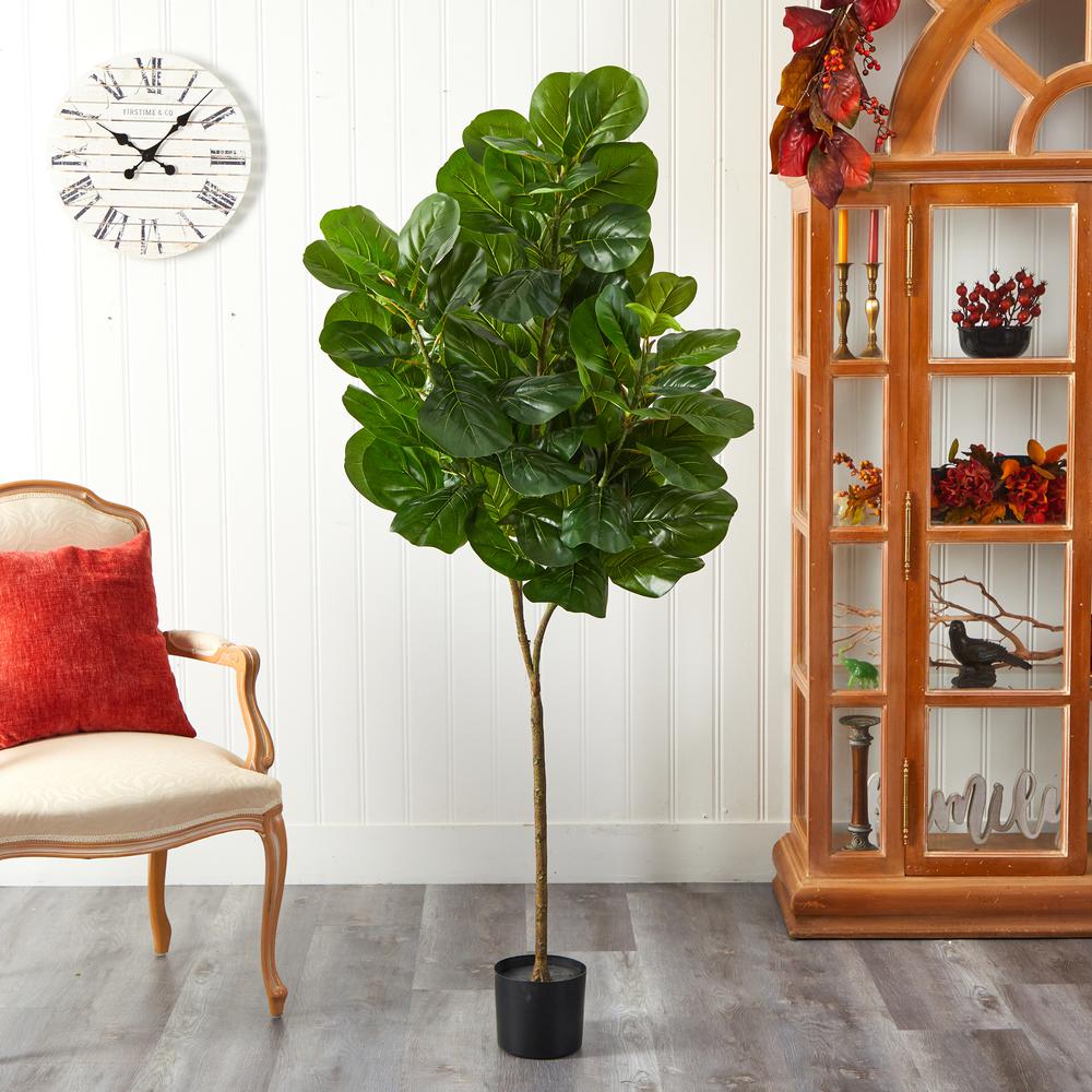 6ft. Fiddle Leaf Fig Artificial Tree, Green. Picture 3