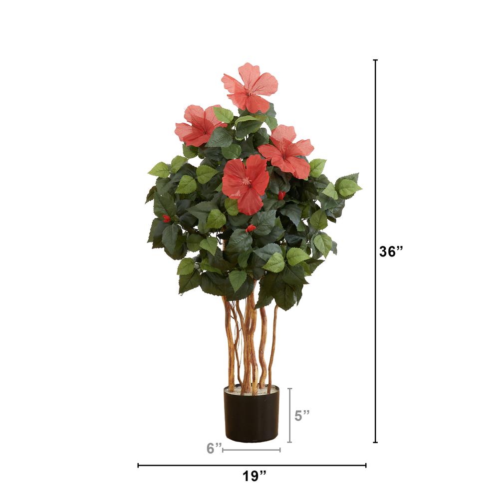 3ft. Artificial Hibiscus Tree. Picture 2