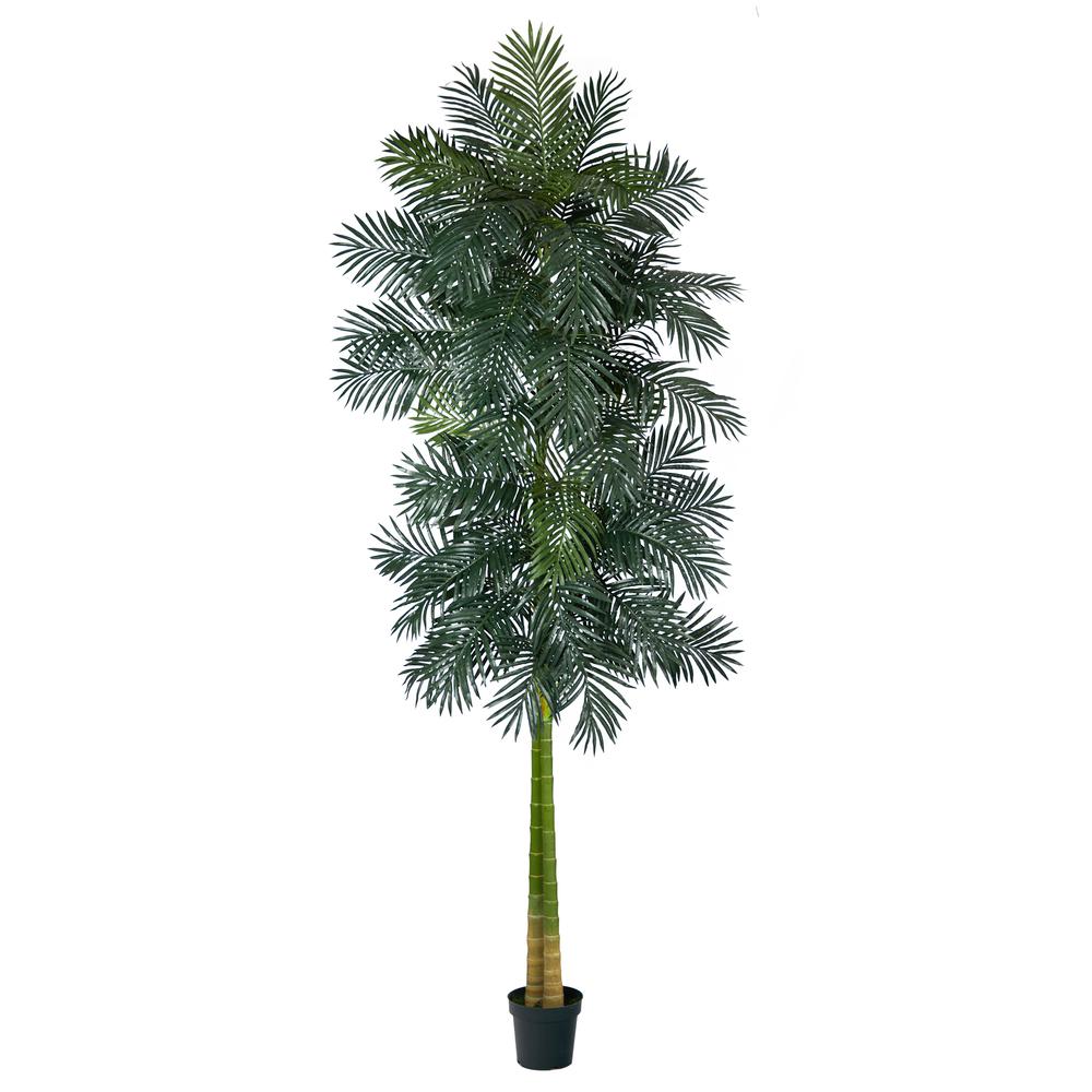 10ft. Double Stalk Golden Cane Artificial Palm Tree. Picture 1