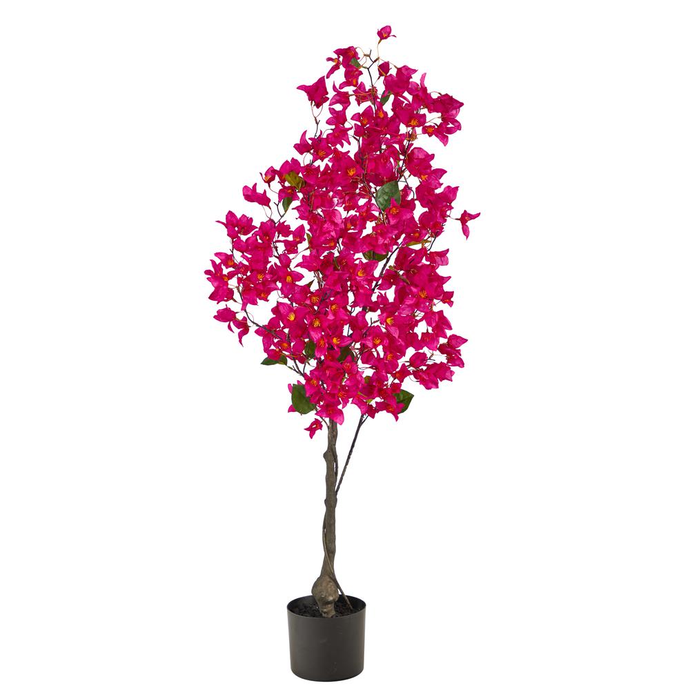 4ft. Bougainvillea Artificial Tree, Pink. Picture 1