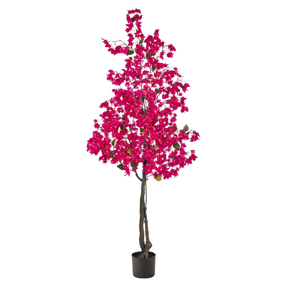6ft. Bougainvillea Artificial Tree, Pink. Picture 1