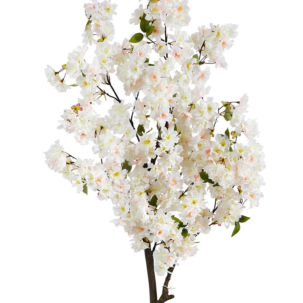 5ft. Cherry Blossom Artificial Tree, White. Picture 3