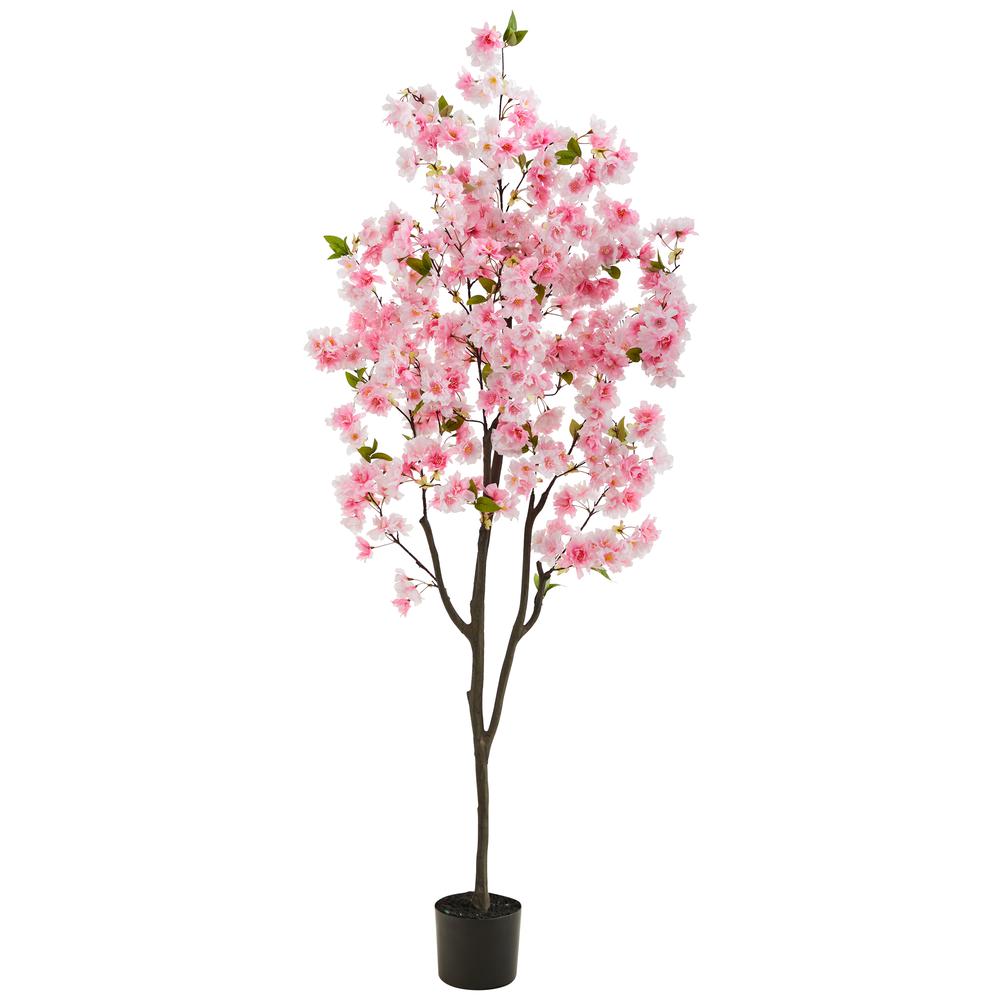 6ft. Cherry Blossom Artificial Tree, Pink. Picture 1