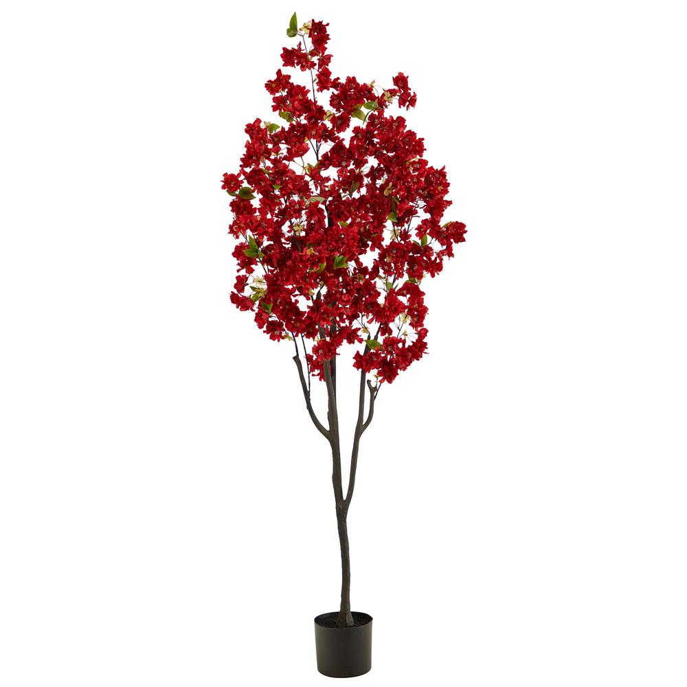 6ft. Cherry Blossom Artificial Tree, Red. Picture 1