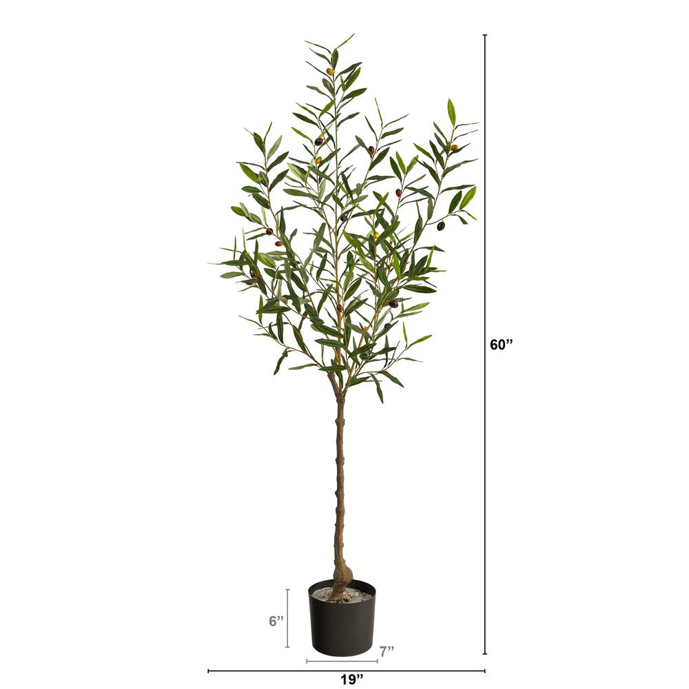 5ft. Olive Artificial Tree. Picture 2