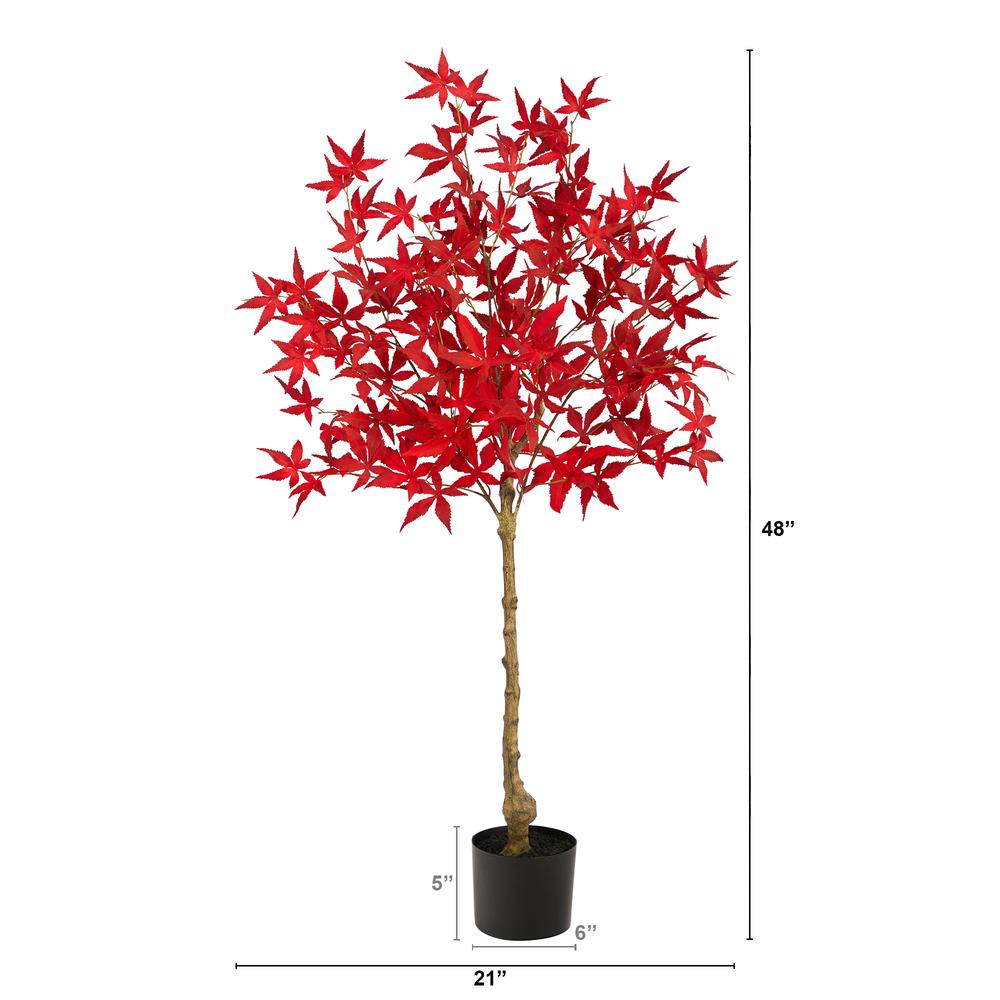 4ft. Autumn Maple Artificial Fall Tree. Picture 2