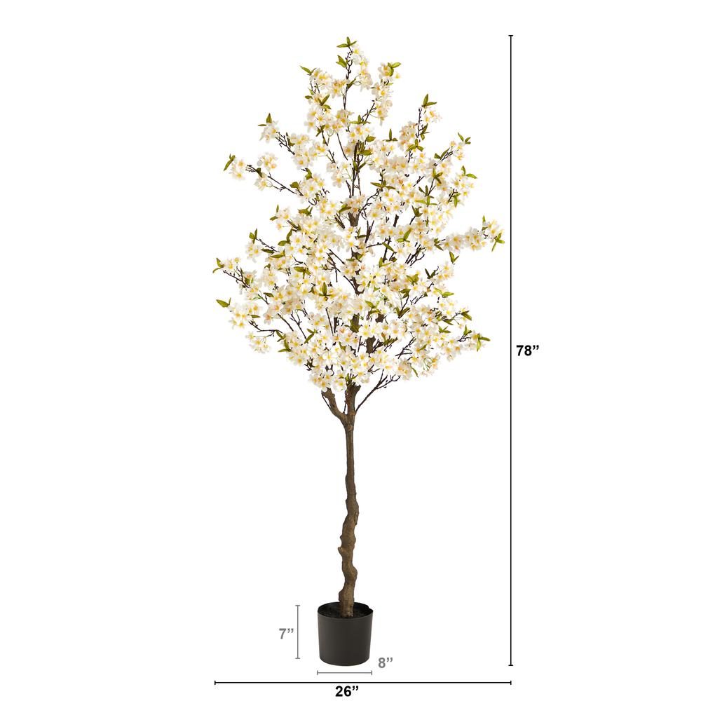 6.5ft. Apple Flower Artificial Tree. Picture 2
