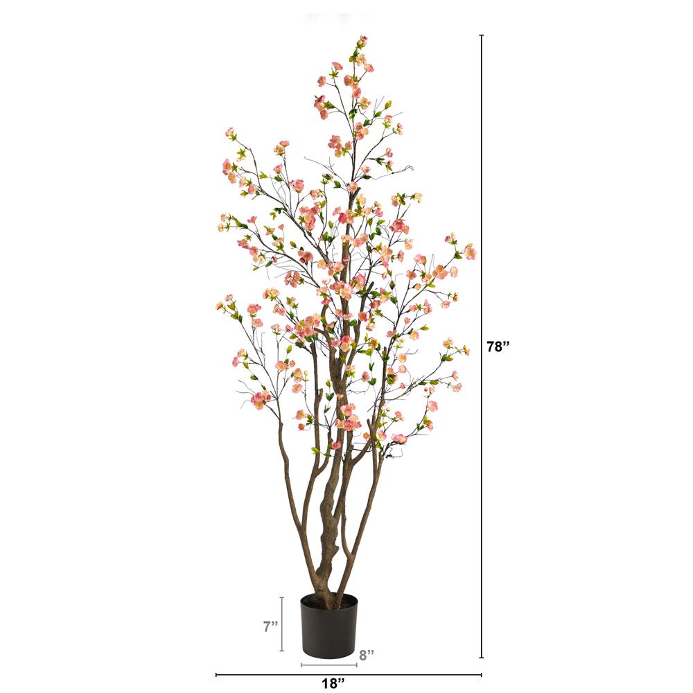 6.5ft. Cherry Blossom Artificial Tree. Picture 2