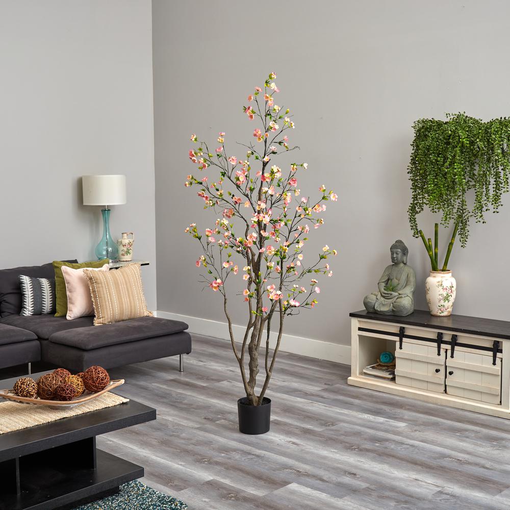 6.5ft. Cherry Blossom Artificial Tree. Picture 3