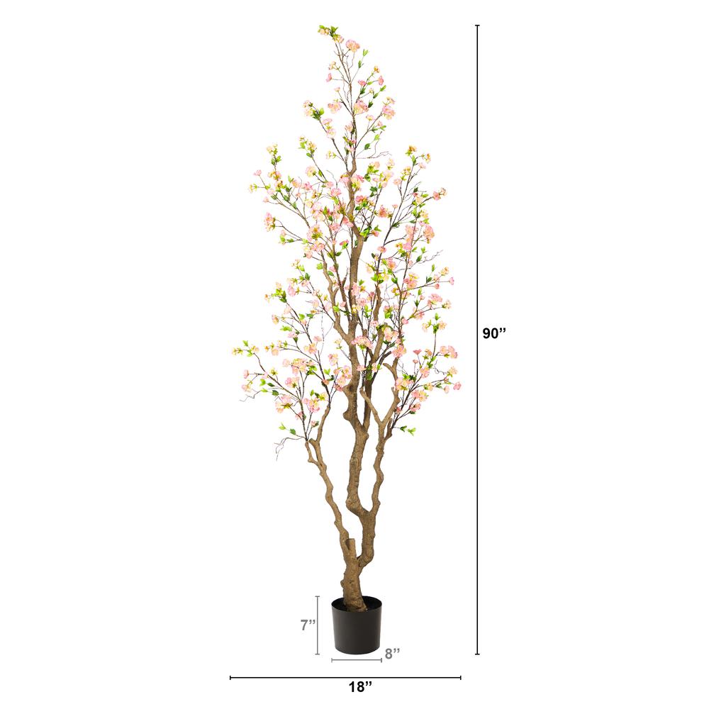 7.5ft. Cherry Blossom Artificial Tree. Picture 2