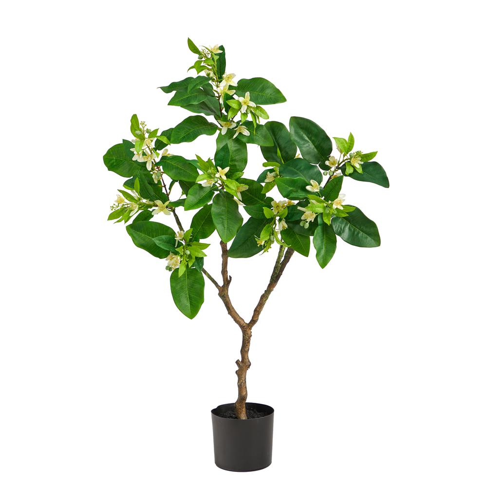 4ft. Grapefruit Flower Artificial Tree. Picture 1