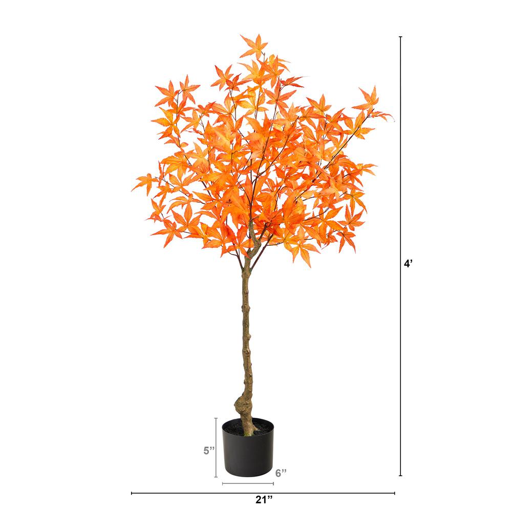 4ft. Autumn Maple Artificial Tree. Picture 2