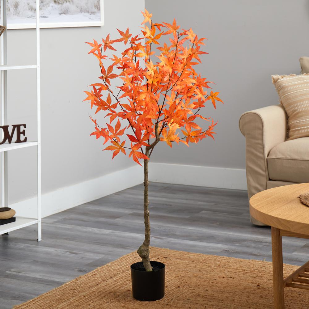 4ft. Autumn Maple Artificial Tree. Picture 3
