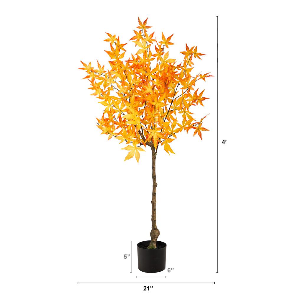 4ft. Autumn Maple Artificial Tree. Picture 2
