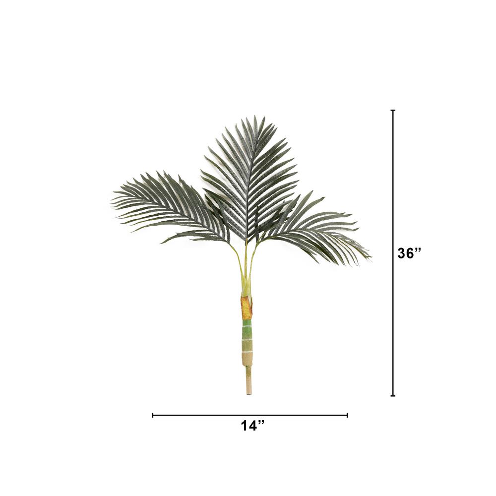 3ft. Artificial Golden Cane Palm Tree (No Pot). Picture 2