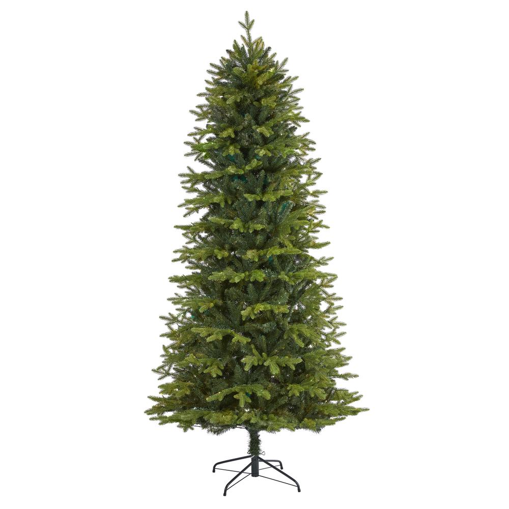 8ft. Belgium Fir Natural-Look Artificial Christmas Tree. Picture 1