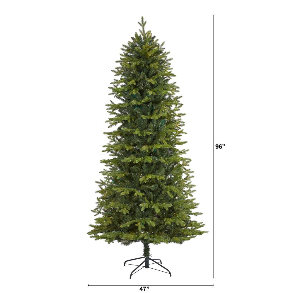 8ft. Belgium Fir Natural-Look Artificial Christmas Tree. Picture 2