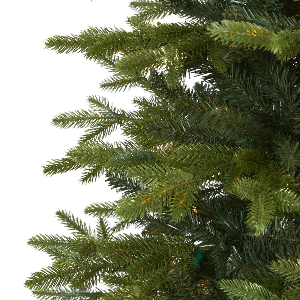 8ft. Belgium Fir Natural-Look Artificial Christmas Tree. Picture 3