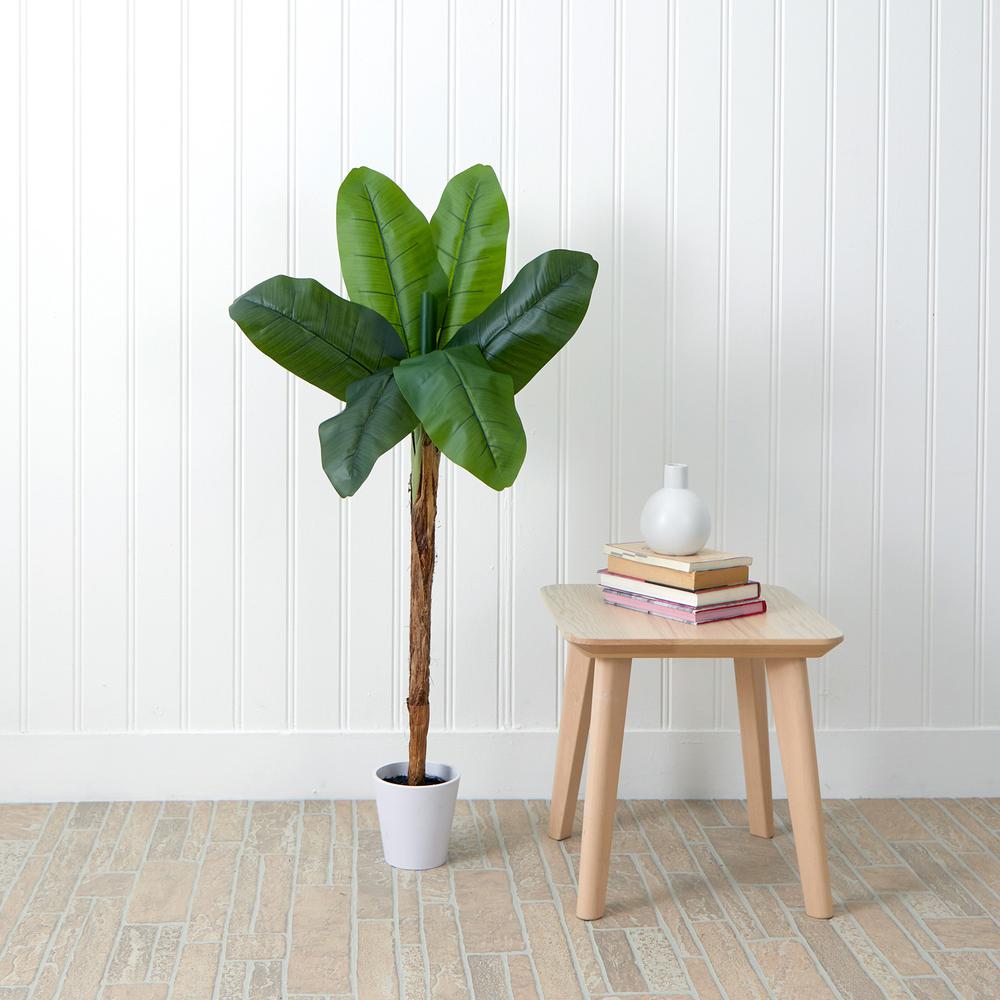 4ft. Artificial Banana Tree in Decorative Planter. Picture 4