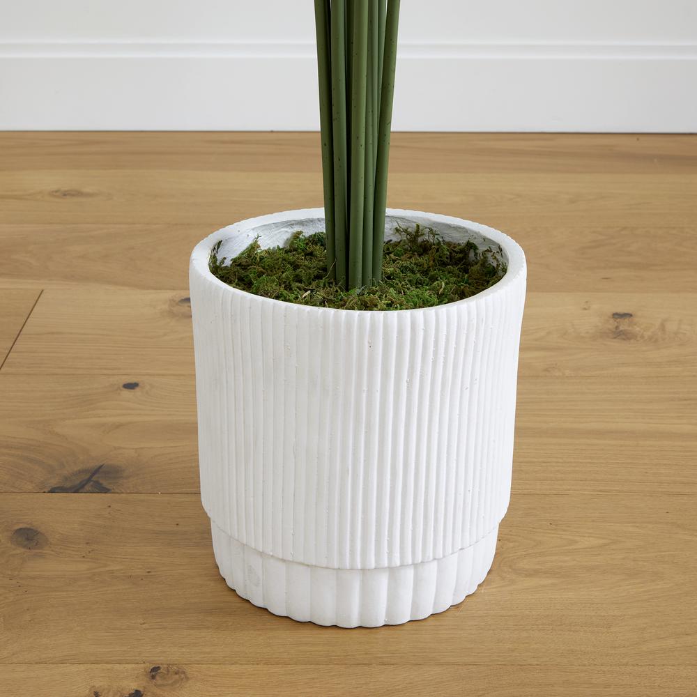 6ft. Artificial Paradise Palm with White Decorative Planter. Picture 3