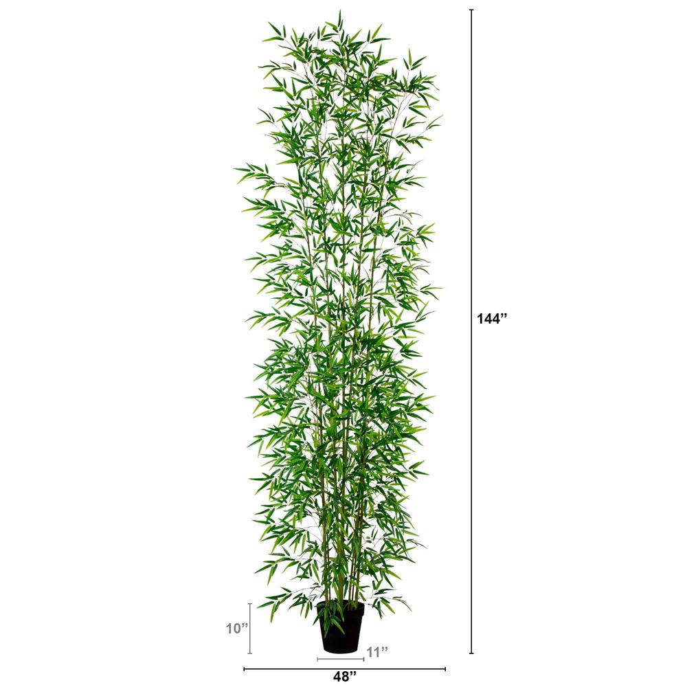 12ft. Artificial Green Bamboo Tree. Picture 1