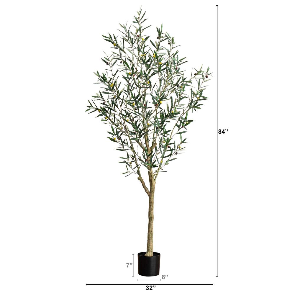 7ft. Artificial Greco Olive Tree. Picture 1